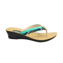 Sea Green/Beige V-Strap Vida Sandals For Women - PL 04 01