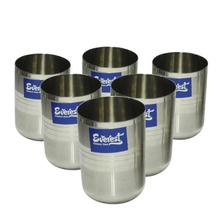 Everest Stainless Steel Royal Silvertouch Glass - 300ml - Set Of 6