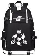 Sharingan Naruto Sasuke Akatsuki Unisex Backpack For School and College | Fashion Anime Symbol Unisex Backpack