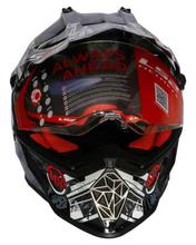 LS2  Black/Red Full Faced Double Visor Off Road Moto Racing Helmet - (436)