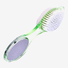 Foot Nail Scrubber Emery File -4 In 1 Pedicure Brush Set - Cleanse Scrub Buff Foot Scrubber Nail Emery File (Color May Vary)