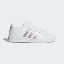 Adidas White/Pink Cloudfoam Advantage Sport Inspired Shoes For Women - DA9524