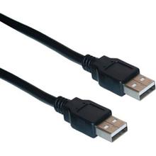 Aafno Pasal Black USB 2.0 A Male to A Male USB Cable