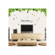 Early Summer Green Leaves PVC Wall Sticker