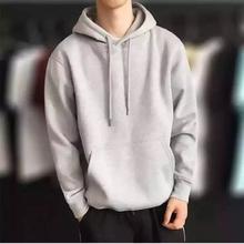 O-Neck colorful Pullover Fashion Hoodies For Men - Grey