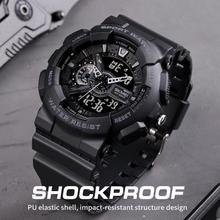 SKMEI  1834 Fashion Military Analog Digital  Countdown Sports Watch For Men - Black