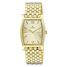 Titan  Regalia Analog Watch For Men- Golden-1530YM02