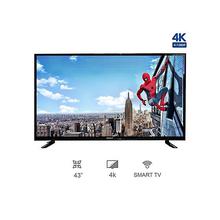 Wega 43" Smart 4k Double Glass Led TV - (Black)
