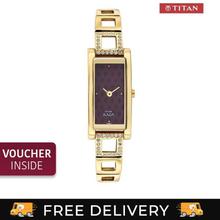 9720YM01 Raga Brown Dial Analog Watch For Women- Gold