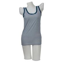 Blue Striped Tank Top For Women