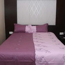 Purple Floral Embroidered King Size Bedsheet With 2 Pillow Covers