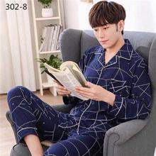 Long-sleeved pajamas _ pajamas spring and autumn men's