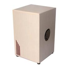 Beige Wooden Percussion Box-Drum Hand Cajon