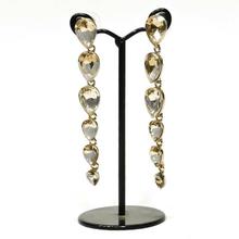 Golden Six Rhinestone Studded Earrings For Women
