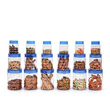 Cello Checkers Plastic Container Set, 18-Pieces, Blue