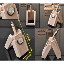 TiedRibbons® Valentines Day Gifts for Men Wooden Penstand(Clock
