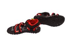 Utsav Men Sandal – Black & Red