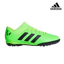 Adidas Green Nemeziz Messi Tango 18.3 Turf Football Shoes For Kids - DB2394