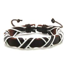 Men Bracelet Punk Black/Brown/Blue/Lake Blue Braided Leather Bracelet Bangle Male Accessories Jewelry Black Leather Bracelets