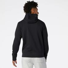 New Balance Essentials Stacked Full Zip Hoodie - MJ03558 BK