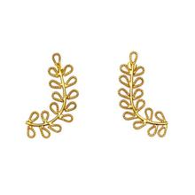 Golden Ivy Designed Stud Earrings For Women