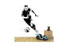 Messi Is Going To Shooting Football Art Mural Waterproof Wall Stickers