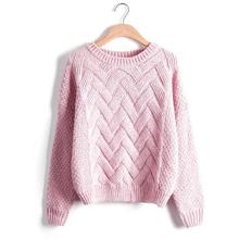 Danjeaner 2018 Vintage Women Sweater New Fashion O-neck