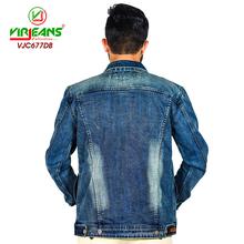 Virjeans Denim (Jeans) Non-Stretchable Jacket For Men (VJC 677)  Light Blue