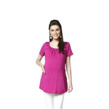 Nine Maternity Orchid Solid Nursing Top For Women