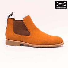 Caliber Shoes Tan Brown Chelsea Boots For Men - ( CS 481 SR)