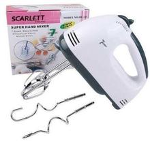 Scarlett 7-Speed Hand Mixer with 4 Pieces Stainless Blender