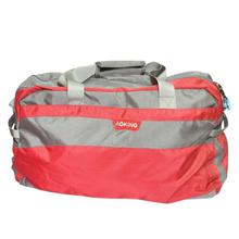 Red/Grey Zippered Duffle Bag For Men