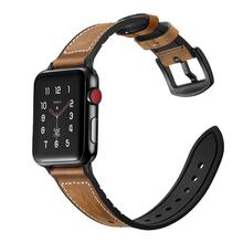 JINYA Hero Leather Band For Apple Watch 42MM / 44MM Deep Brown