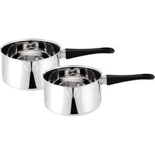 Amazon Brand - Solimo 2-Piece Stainless Steel Sauce Pan Set