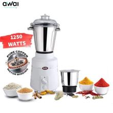 Awai 1250Watt Commercial Mixer Grinder (2 Jars, White)