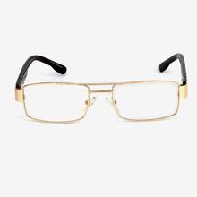PEE GEE Golden Full Rim Rectangular Metal Frame Glasses-(Unisex)