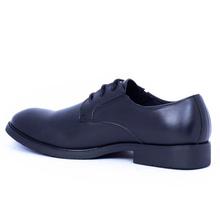 Caliber Shoes Black Lace Up Formal Shoes For Men (Y542 C)