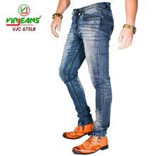 Virjeans Skinny Grunge Denim (Jeans) Choose Pant Stretchable (Light Blue) (VJC 675)