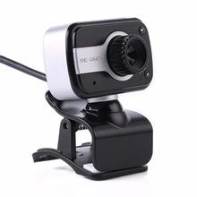 360 Degree Rotation USB Webcam, 12MP HD Clip-on Web Cam Camera with Microphone MIC for Computer Laptop PC Black