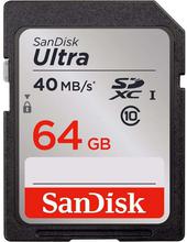 SanDisk 64GB Ultra Class 10 SDHC UHS-I Memory Card Up to 80MB/s