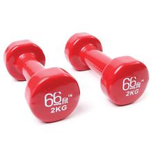 66fit Vinyl Coated Dumbbell Set Of 2 x 2kg