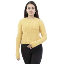 Solid Knitted Sweater For Women