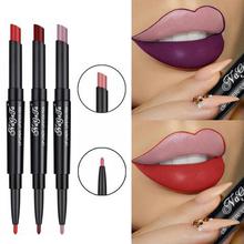 2 in 1 Lip Liner Lipstick Pencil Matte Waterproof Lipliner