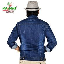 Virjeans Denim (jeans) Stretchable Jacket (VJC 672) Dark Blue