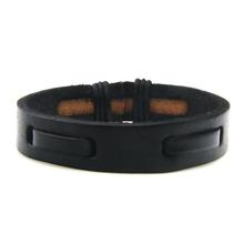 Men Bracelet Punk Black/Brown/Blue/Lake Blue Braided Leather Bracelet Bangle Male Accessories Jewelry Black Leather Bracelets