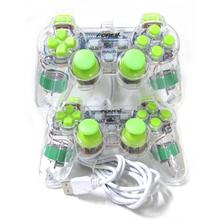 Aafno Pasal USB Transparent Dual Shock Game Pad Player Joystick