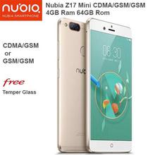 Nubia Z17 Mini 4GB Ram 64GB Rom, CDMA / GSM  13+13 Mpx Rear, 16 Mpx Selfie Camera, 5.2" CDMA Smart Mobile Phone
