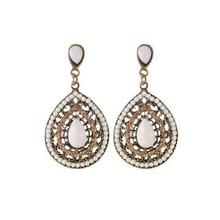 indian jewelry Trendy Crystal Statement Earrings Wedding Drop Earrings Women Party Hanging Earrings Jewelry Wholesale