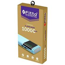 Fitto 10000mAH Power Bank with Digital Display (White)