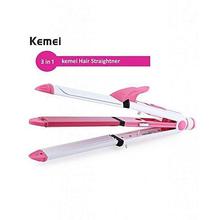 Kemei 3 in 1 Hair Straightener + Wave + Curler